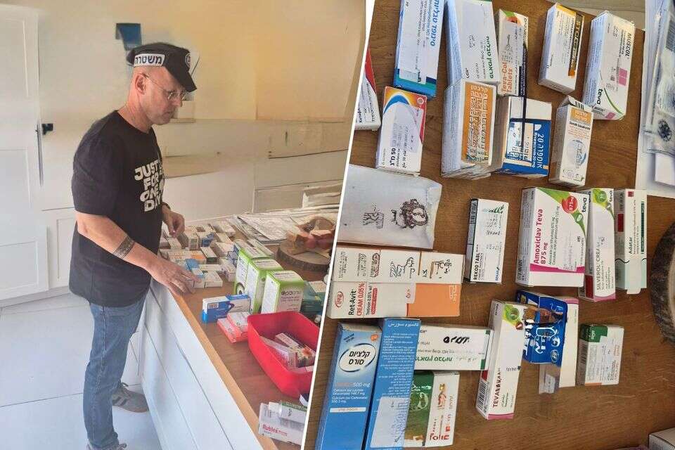 התרופות שנגנבו על פי החשד על ידי שני רוחים בצה"ל , דוברות המשטרה