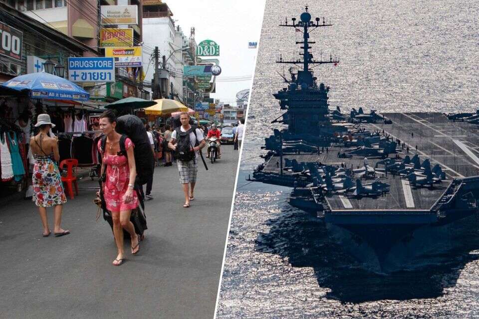 נושאת מטוסים, רחוב בתאילנד , U.S. Navy, REUTERS