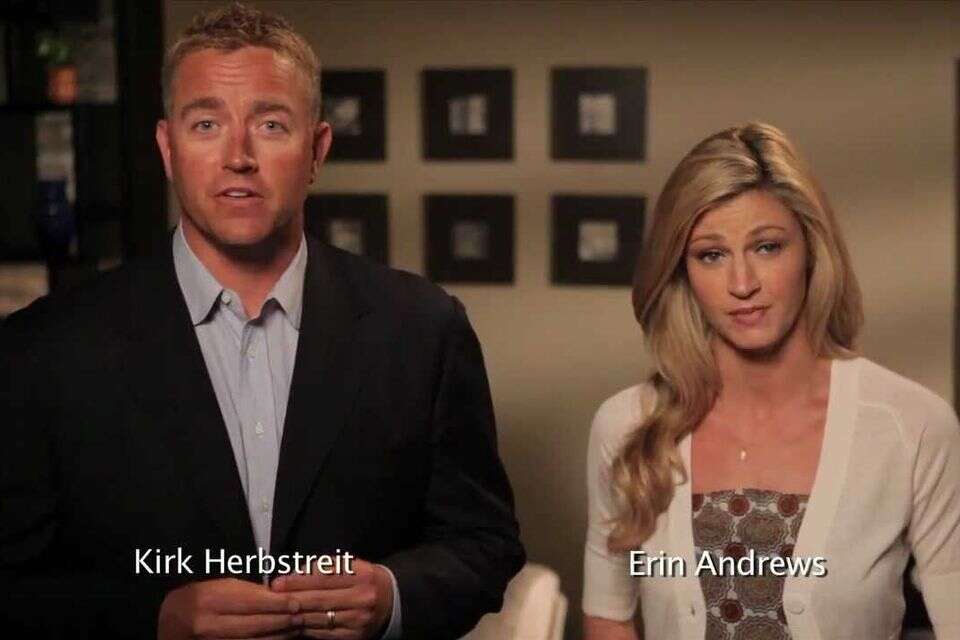 קירק הרבסטרייט, פרשן ESPN ואשתו, אליסון באטלר , צילום מסך 