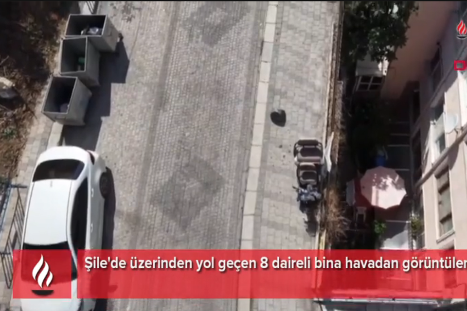 ברחוב הזה - הכביש עובר מעל הבניין , milliyet.tv