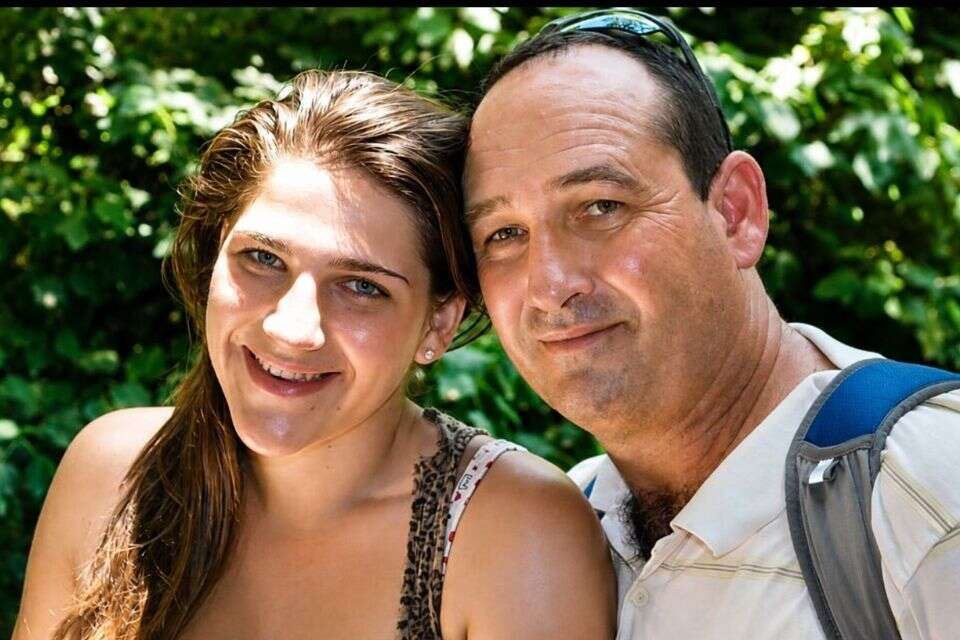 נתן קופרווסר ובתו שני ז"ל , באדיבות המשפחה
