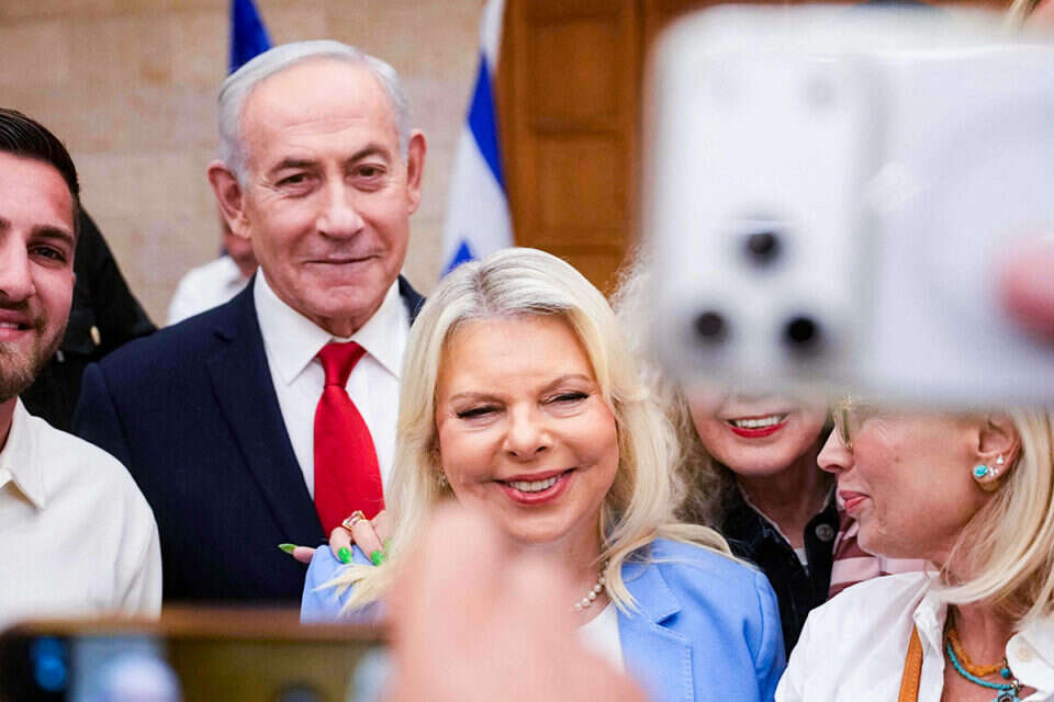 בנימין ושרה נתניהו , AFP