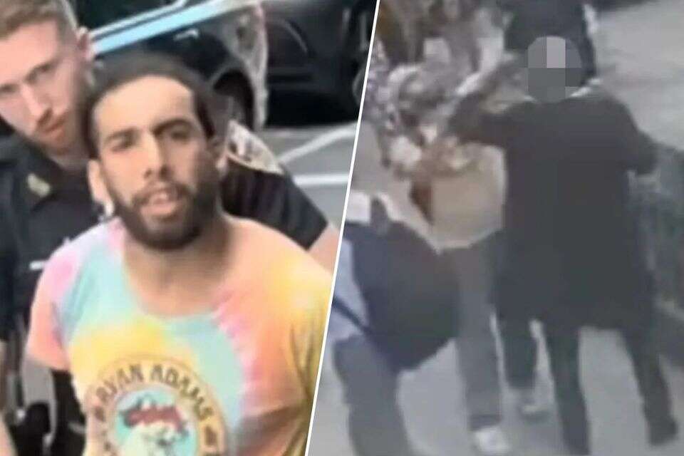יהודי חרדי הותקף בניו יורק , צילום מסך
