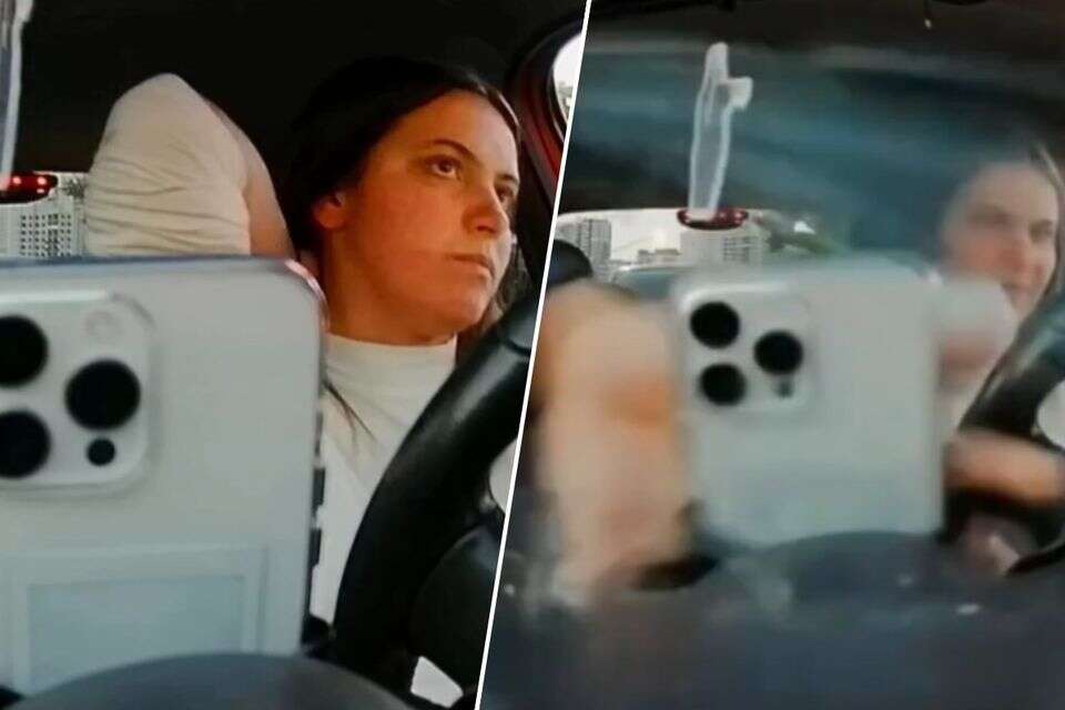 שוד טלפון לעיני מצלמת הרכב , X