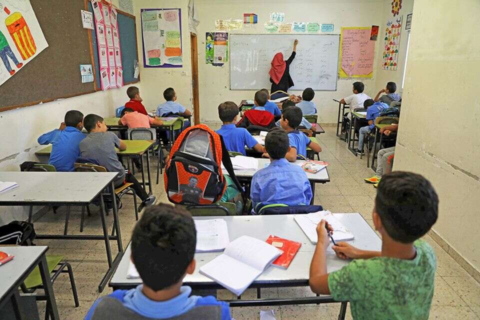 בית ספר במזרח ירושלים , צילום: רויטרס