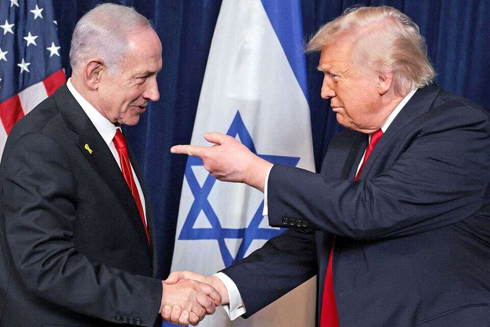 אינטרסים וחלוקת נטל מקבלים משקל הולך וגדל. טראמפ ונתניהו , רויטרס