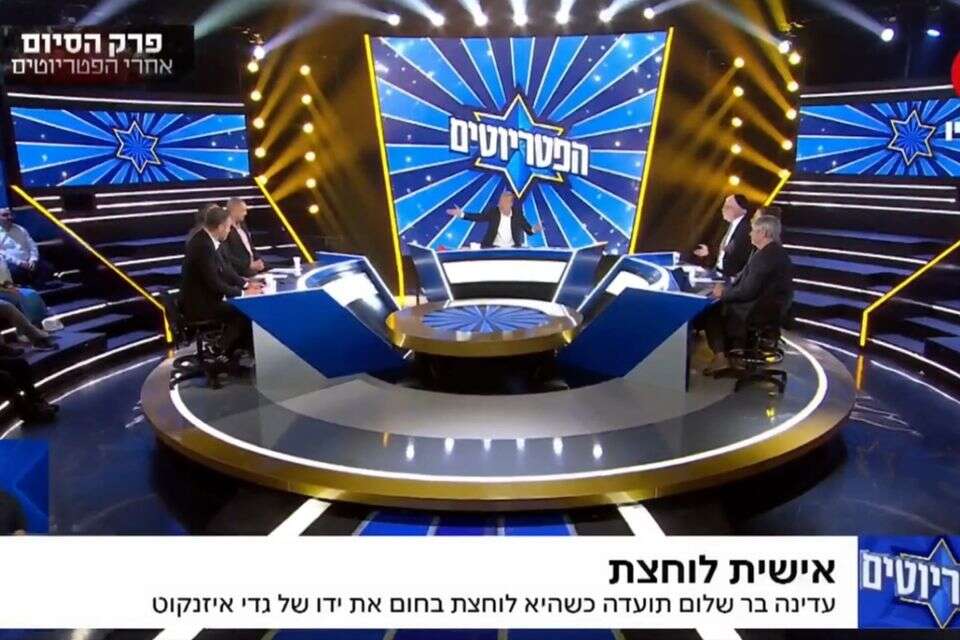 העימות בין בניזרי לשושן בפטריוטים , צילום מסך מתוך העמוד של ערוץ 14 ברשת X