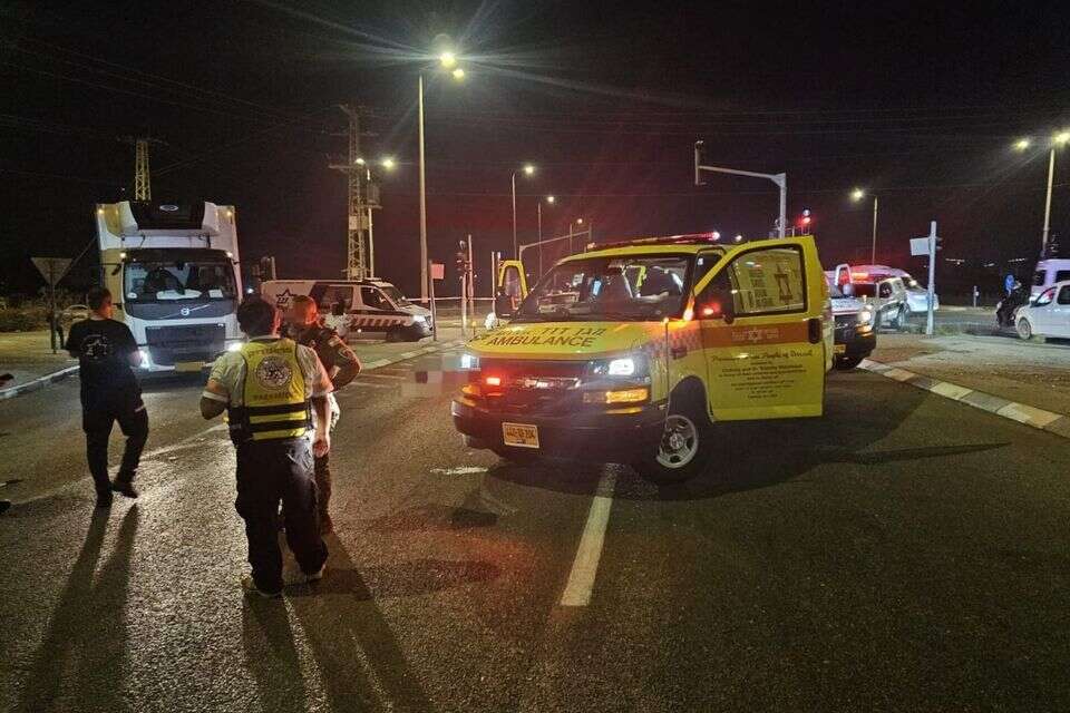 זירת התאונה סמוך לג'דיידה-מכר , תיעוד מבצעי מד"א