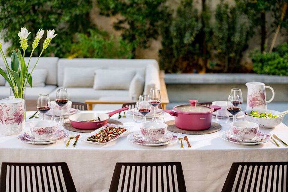 נעמן מבחר כלי הגשה מסדרת הלנה העשויה קרמיקה , תמי בר שי