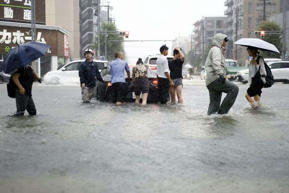 כ־1,600 בני אדם פונו למרכזי חירום , נגויה יפן רויטרס