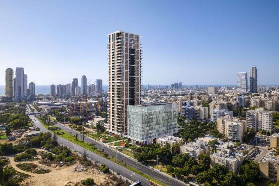 פרויקט ONE בשכונת רמת הנשיא בבת ים של חברת יואב את רמי בבעלות רמי חדד. נועלים מחיר, מקבלים מפתח ב-2029 ומשלמים ב-2030 , הדמיה: סנאפשוט & כהן