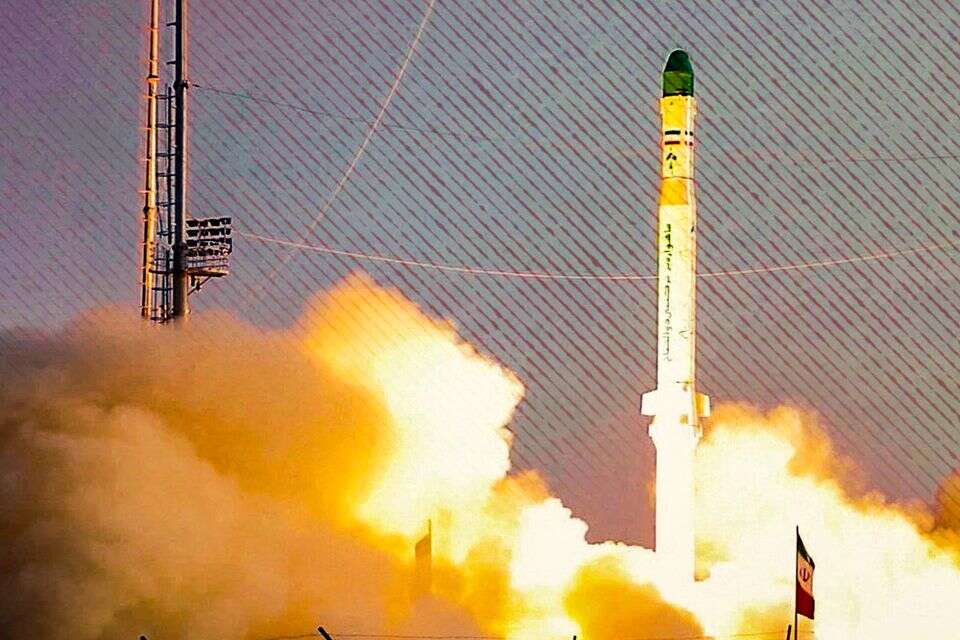 שיגור לווין איראני , AFP