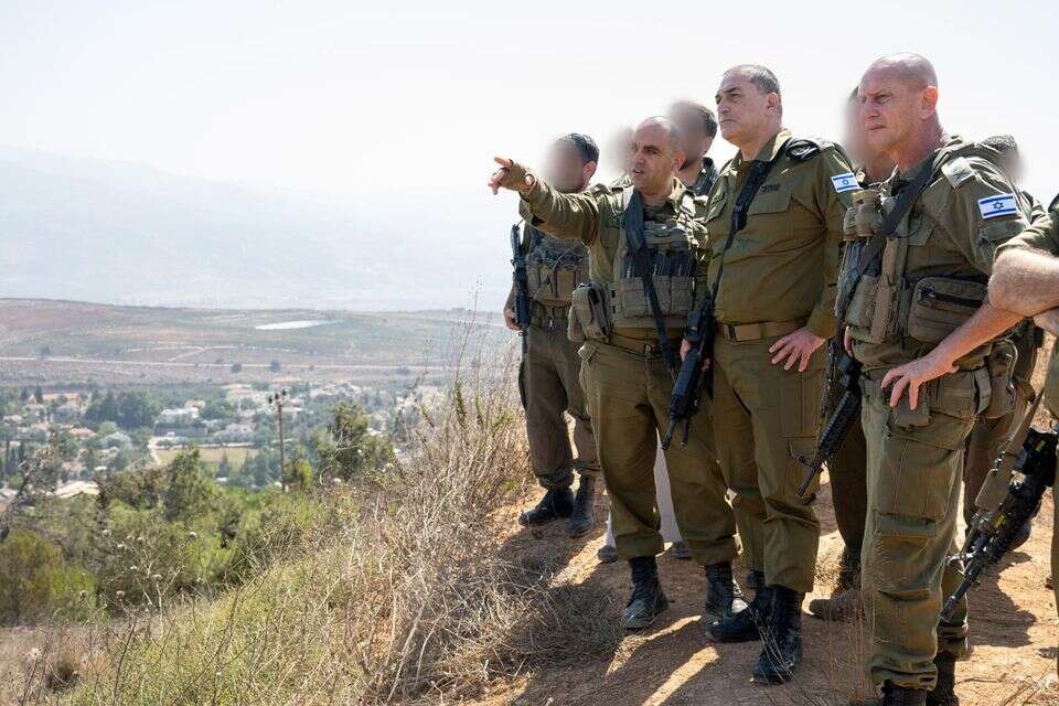הרמטכ"ל אייל זמיר בביקור באוגדה 36 בצפון , דובר צהל