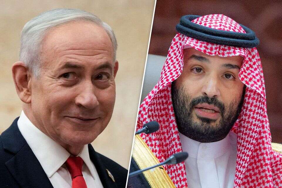 בן סלמאן ונתניהו , רויטרס, AFP