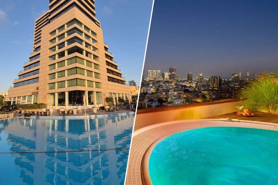 מימין: קרלטון תל אביב; משמאל: דיוויד אינטרקונטיננטל , איה בן עזרי, סהר אברהמי