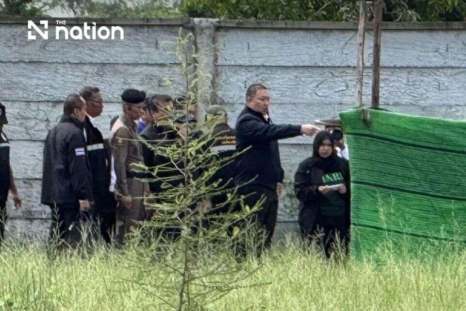 המשטרה בזירת בית הקרבות , מתוך NATIONTV בתאילנד