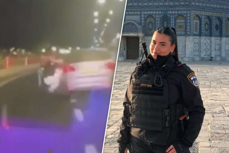 שוטרת נפצעה במהלך ניסיון הבריחה של החשוד , צילום מסך מהתיעוד ודוברות המשטרה