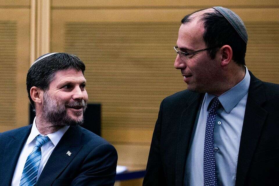 רוטמן וסמוטריץ' במסיבת עיתונאים , אורן בן חקון