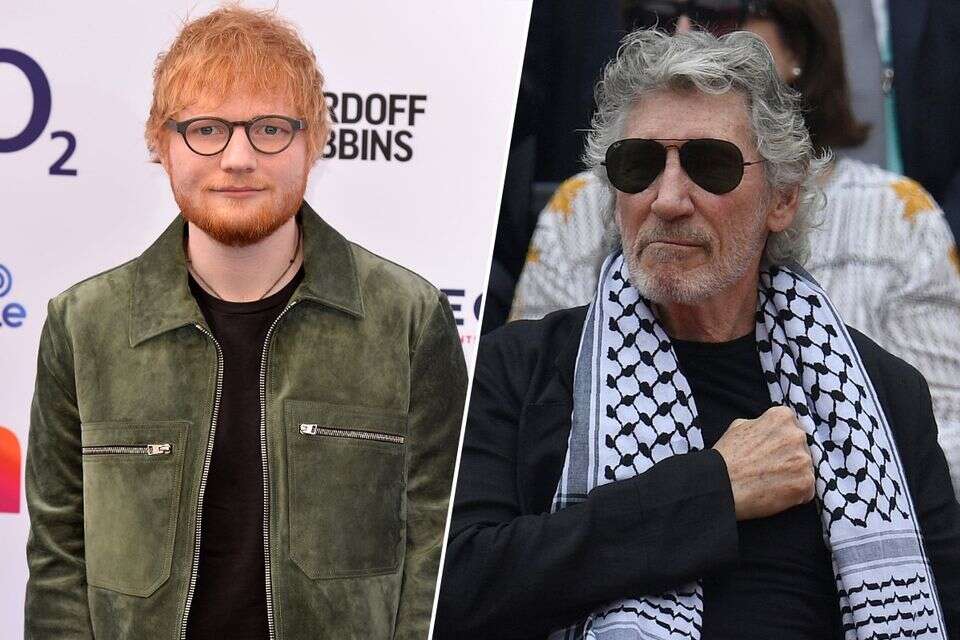 התנגדות מעל לכל אצלו. רוג'ר ווטרס נגד אד שירן , AFP, GETTYIMAGES