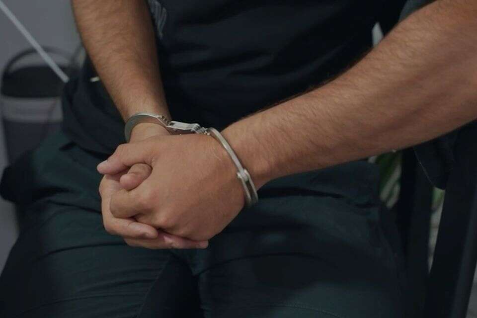 תיעוד מתוך מעצר החשודים , צילום מסך מתוך סרטון המשטרה