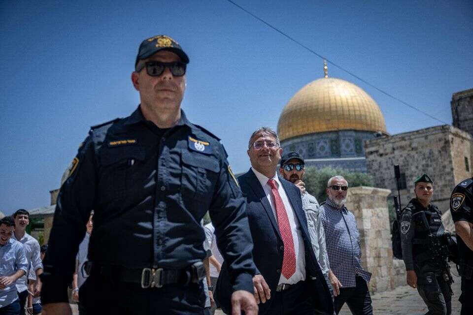 בן גביר בהר הבית , יונתן זינדל/פלאש90