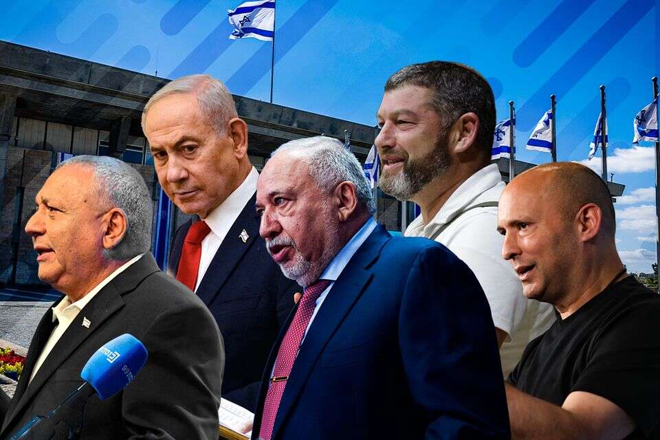 בנט, וינטר, ליברמן, נתניהו ואיזנקוט , אורן בן חקון, יוסי זליגר, גדעון מרקוביץ