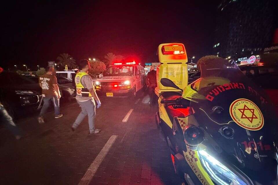 זירת התאונה בחדרה , תיעוד מבצעי מד"א