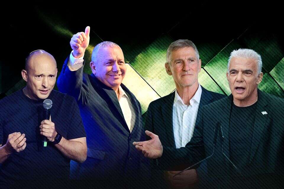 ניכר דכדוך, שלא לומר שביזות. יאיר לפיד, יאיר גולן, גדי איזנקוט ונפתלי בנט , יוסי זליגר, אריק סולטן, אורן בן חקון