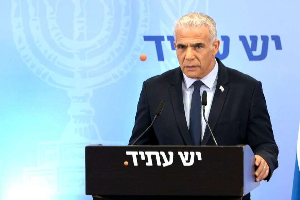 רה"מ לשעבר לפיד נותן את "אזהרת ספטמבר". 20 בספטמבר 2023 , משה בן שמחון