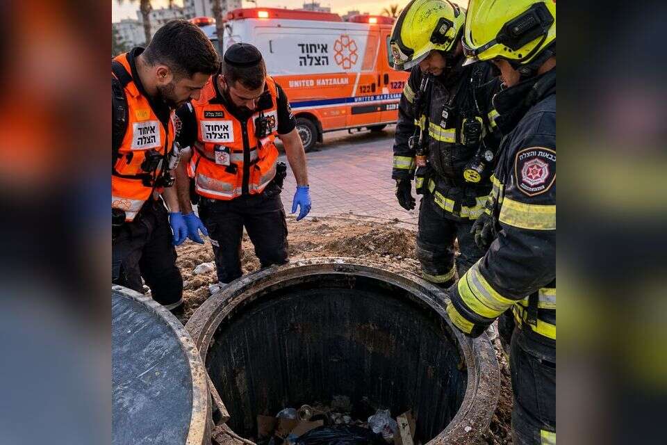 הפח בו אותרה האישה בת ה-89 , איחוד והצלה