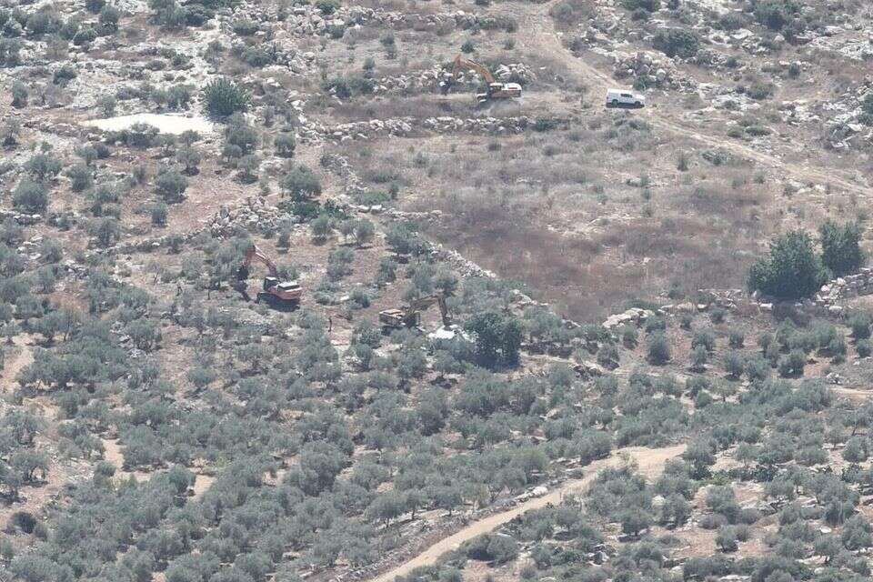 תיעוד מתוך פינוי התשתיות שהוקמו על אדמות מדינה בצפון השומרון , יחידת הפיקוח