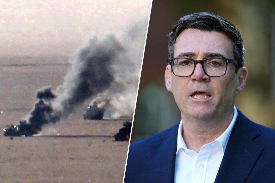 ממשלת בריטניה קרובה להחלטה לסייע צבאית לסעודיה במאבק מול החות'ים, ר"מ אנדי ברנהאם לצד תקיפה חות'ית בסעודיה , AFP, רויטרס