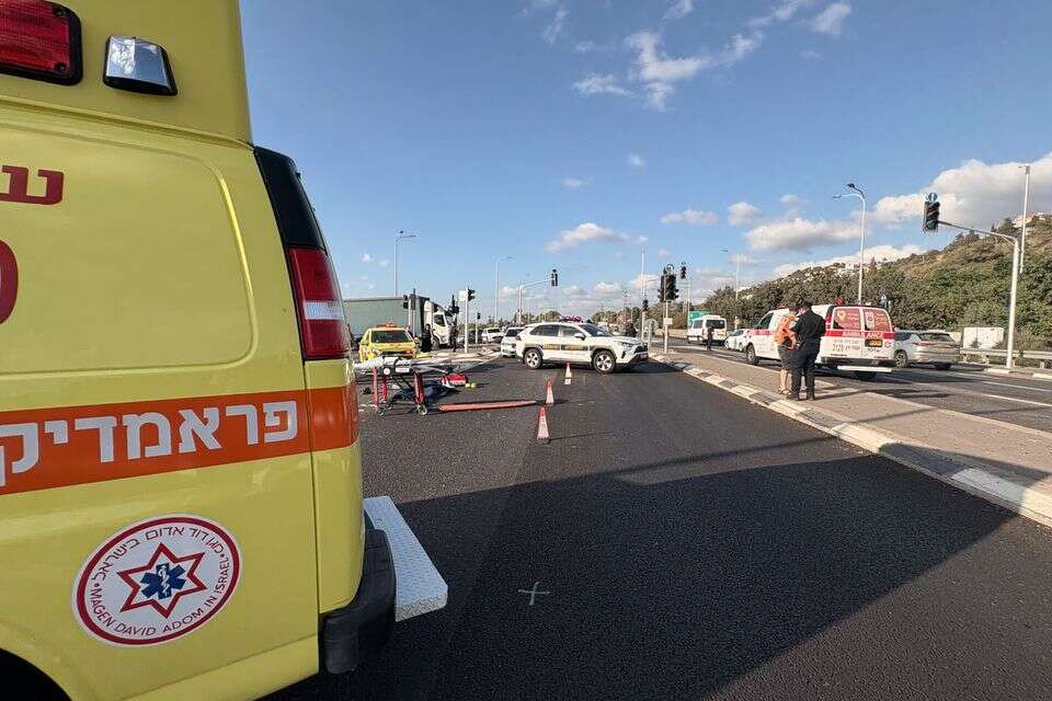 זירת התאונה בסמוך לזכרון יעקב , תיעוד מבצעי מד"א