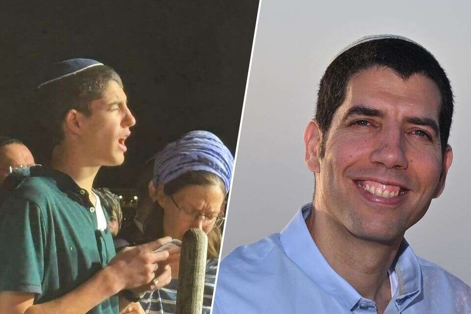 נתנאל שוקון ז"ל ובנו יואב סופד לו , ללא, בתיה שרעבי/TPS