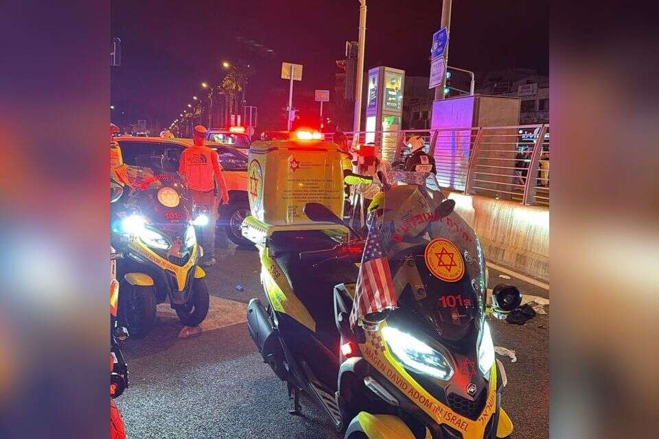 זירת התאונה בקריית ביאליק , תיעוד מבצעי מד"א