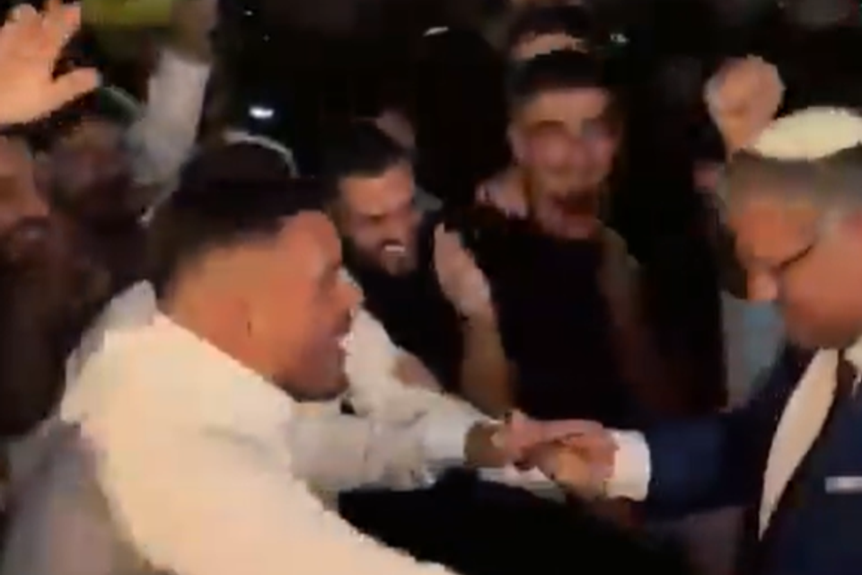 איתמר בן גביר חוגג עם איתן אזולאי , צילום מסך