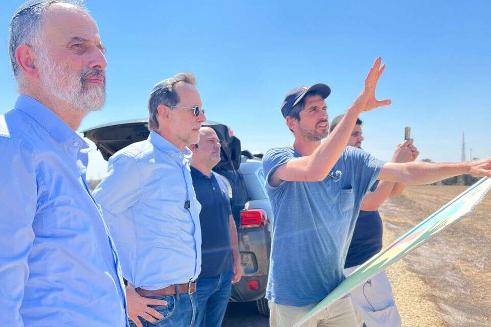 משה פייגלין ומפלגתו זהות בסיור בעוטף עזה , מפלגת זהות