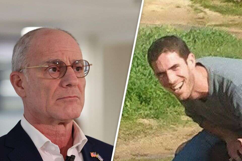 השגריר יחיאל לייטר ובנו נריה , אורן בן חקון