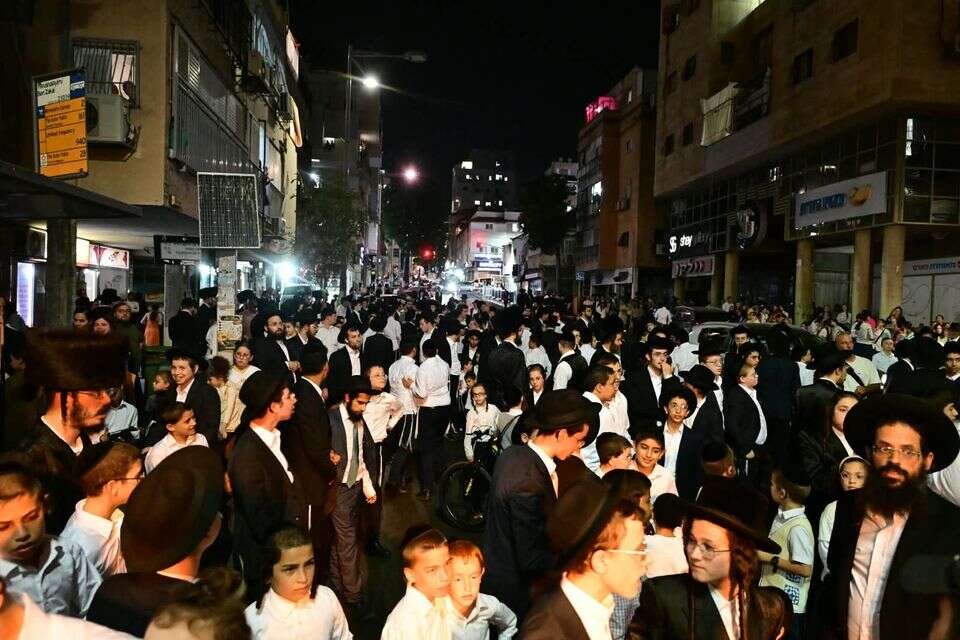 קבלת פנים בבני ברק ל-160 העריקים ששוחררו מהכלא הצבאי , יוסי זליגר