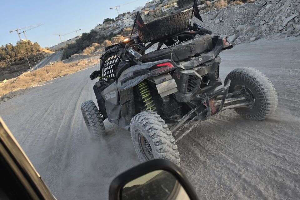 הטרקטורון שנתפס על ידי המשטרה ברכסים , דוברות המשטרה