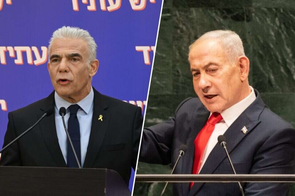 נתניהו ולפיד , יוסי זליגר, EPA