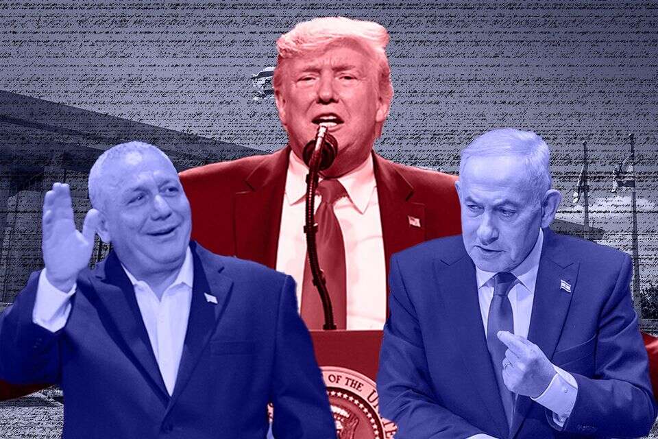 טראמפ, נתניהו ואיזנקוט , EPA, רויטרס, יוסי זליגר, אורן בן חקון