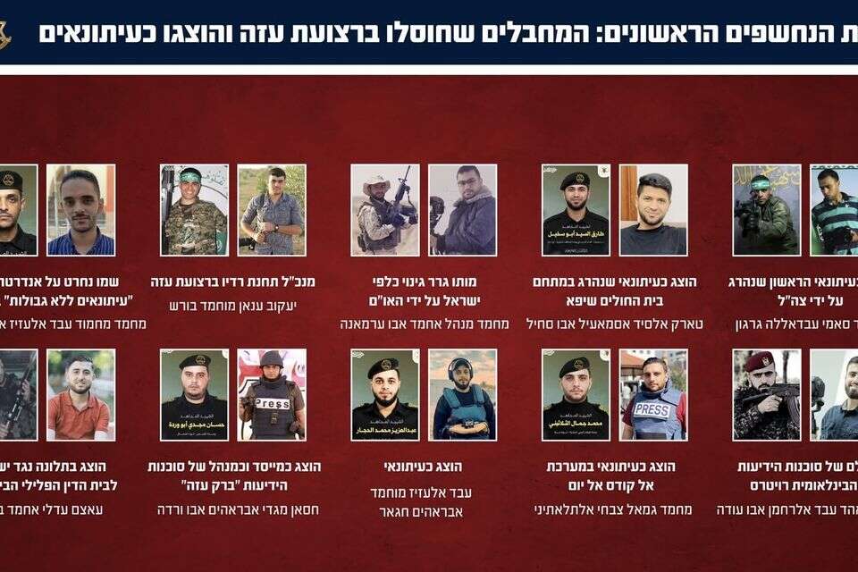 מחבלי חמאס שהוצגו כעיתונאים , דובר צה"ל