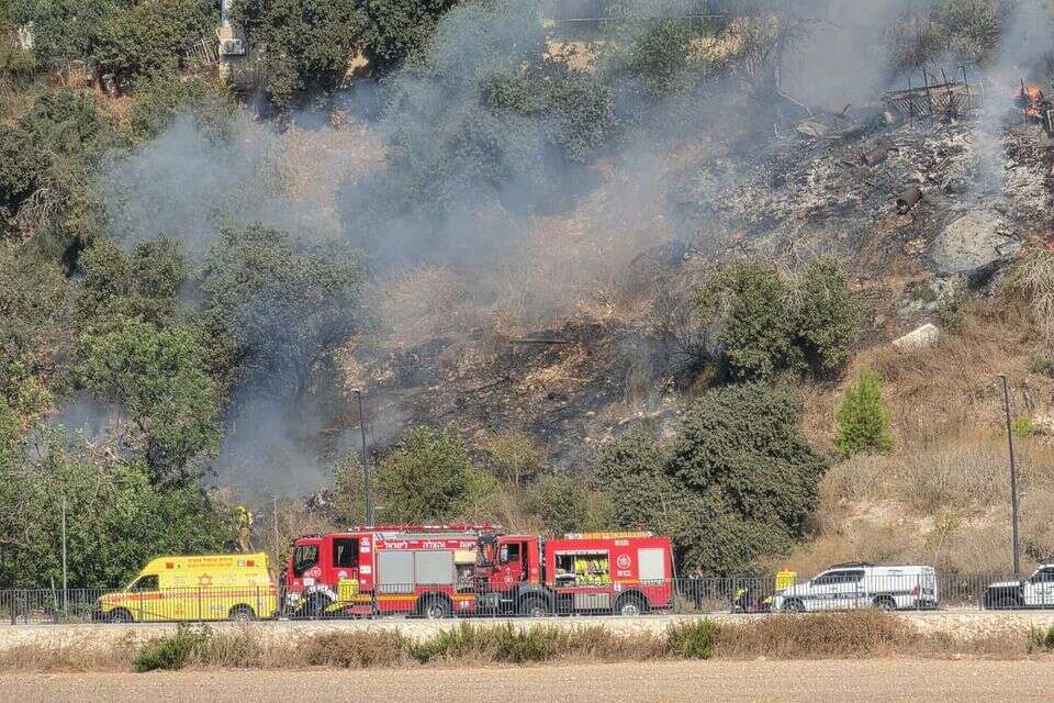 התרסקות המטוס בכפר קרע: כביש 65 נחסם לתנועה , תיעוד מבצעי מד"א