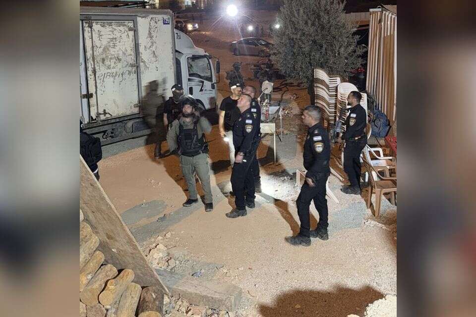 פינוי המסיבה לכבוד אסיר ביטחוני משוחרר בנגב , דוברות המשטרה