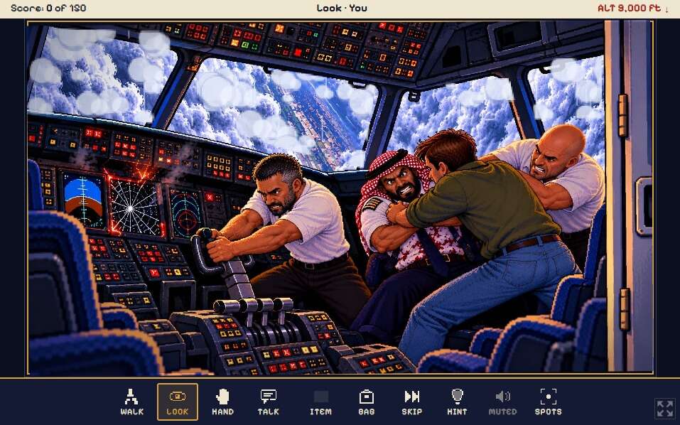 New computer game recreates events of the flight to Dubai