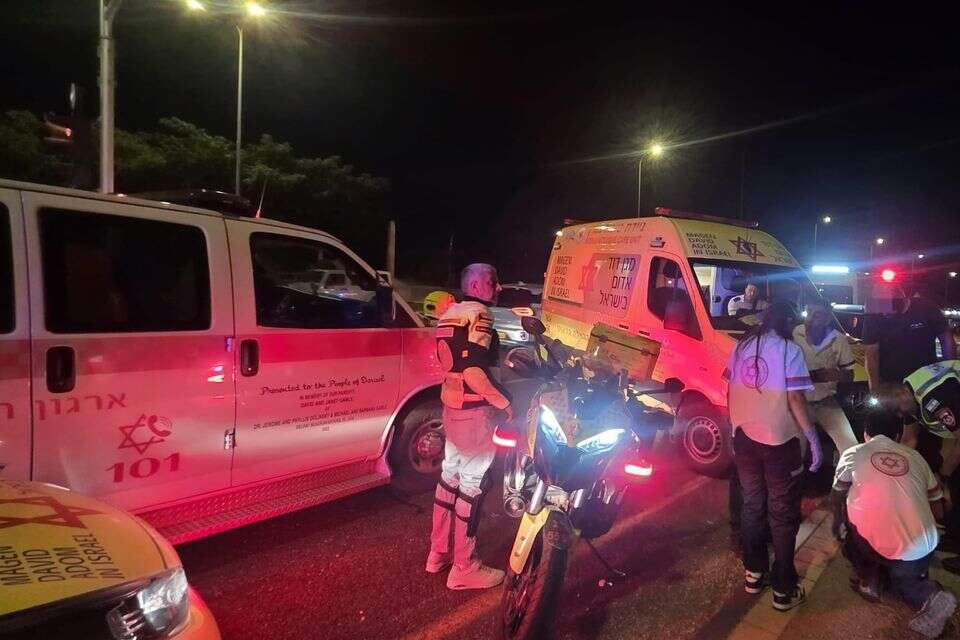 זירת התאונה בכביש 85 , תיעוד מבצעי מד"א