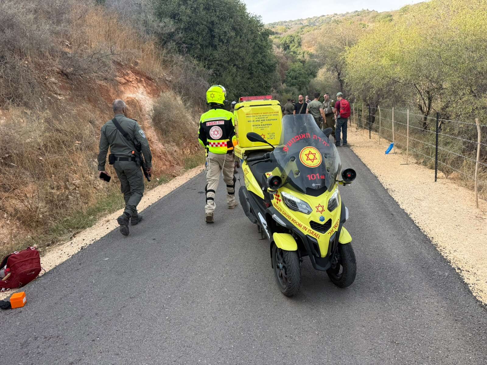 מד"א ברכס רמים , תיעוד מבצעי מד"א