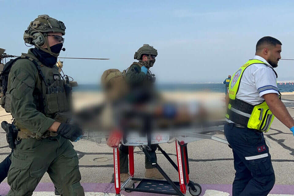 פינוי הצועים מזירת הפיצוץ ברכס רמים , מד"א