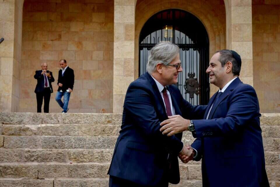 אירוח המשלחת של הקונסיסטוריה המרכזית של צרפת , Consistoire central de France; Consulat général de France à Jérusalem